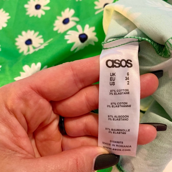 ASOS Design midi length floral pencil skirt - Picture 4 of 5